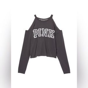 Victoria’s Secret PINK Cold Shoulder Crop Sweater